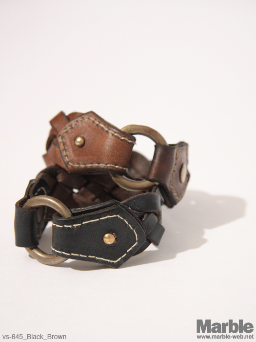 vasco Leather Woven Bracelet